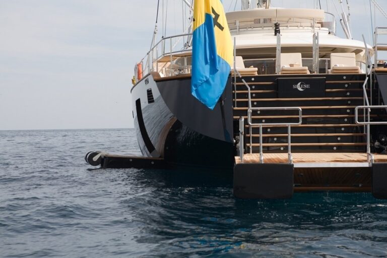 Swimming Landing On Yacht SELENE