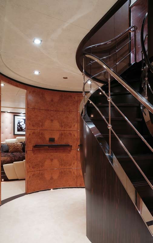 Stairway Aboard Yacht SELENE