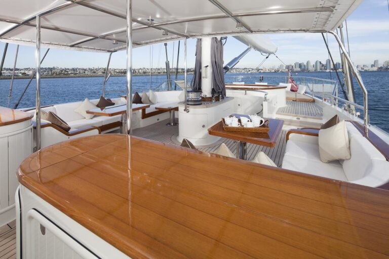 Fly-bridge Aboard Yacht ZENJI