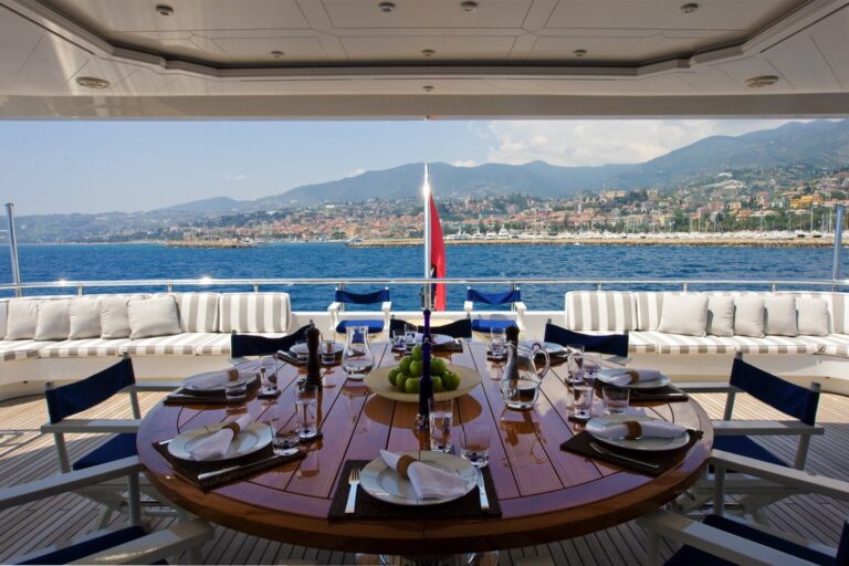 Premier Aft Deck On Yacht DIAMOND A