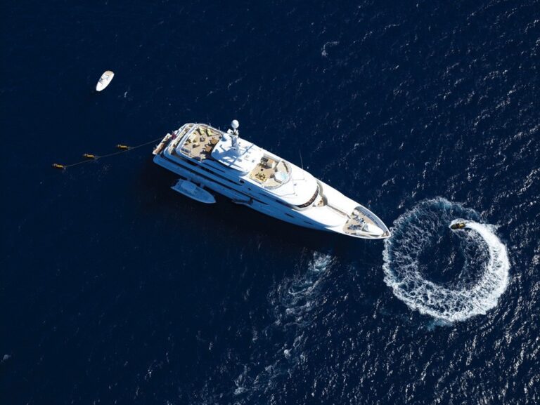 Water Toys: Yacht LADY SHERIDAN's From Above Aspect Captured