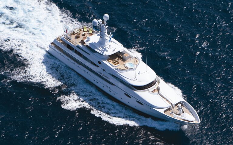 From Above Aspect Aboard Yacht LADY SHERIDAN