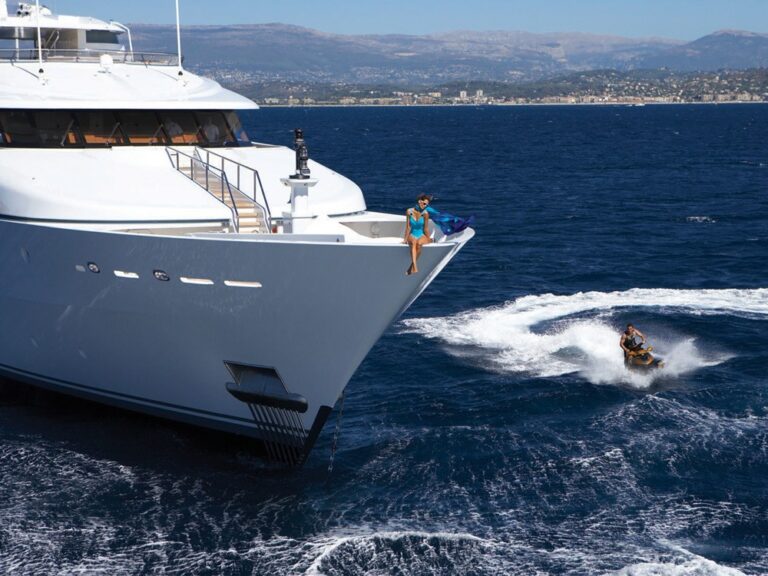 Ship's Bow On Yacht LADY SHERIDAN