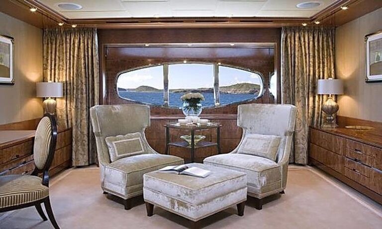 Lounging Sitting: Yacht LADY SHERIDAN's Main Master Cabin Image