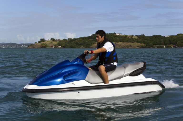 Jetski Skiing Aboard Yacht BLUE MOON