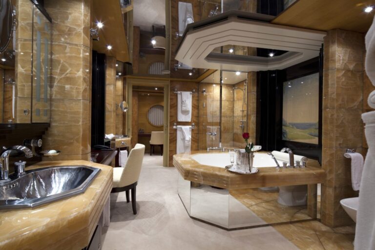 Main Master Bath Aboard Yacht SARAH