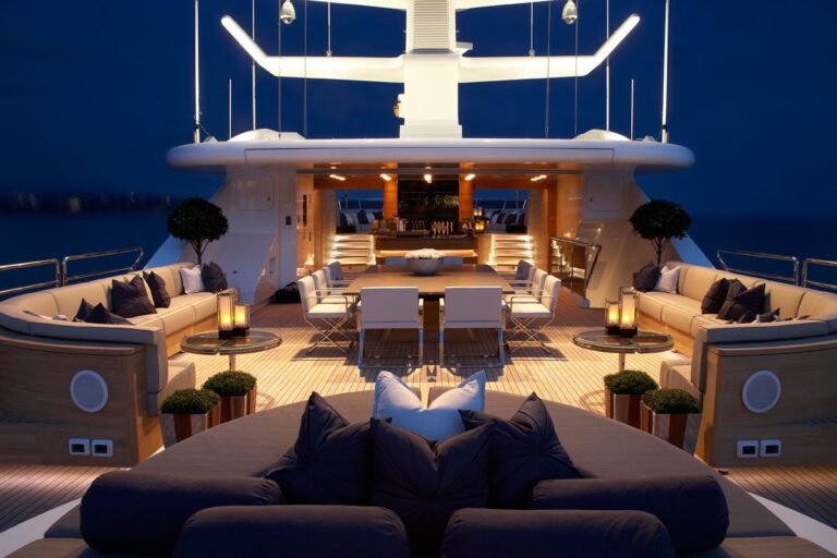 sun deck by night
