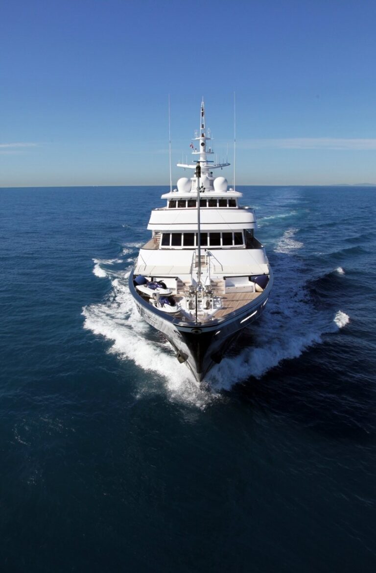 Ship's Bow: Yacht VIRGINIAN's Cruising Captured