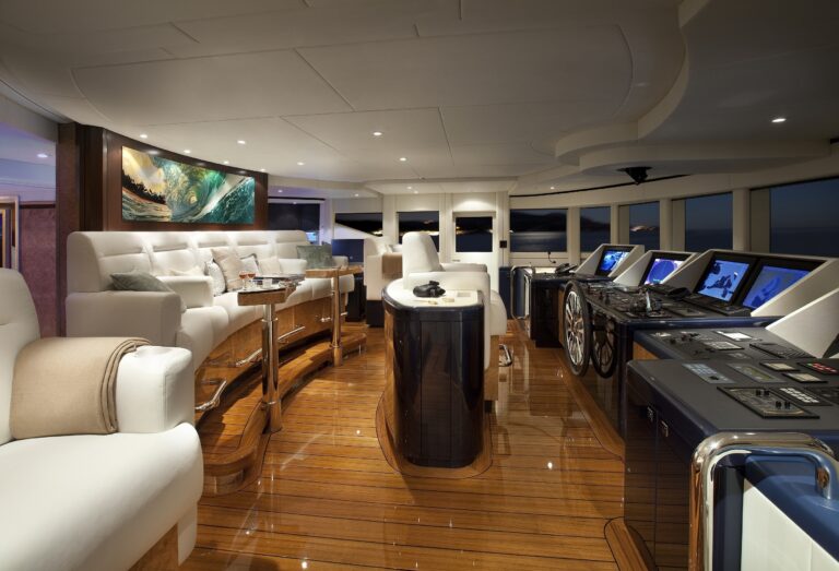 Bridgedeck Aboard Yacht SYCARA V