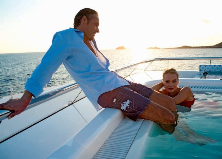 Jacuzzi Pool Aboard Yacht SYCARA V