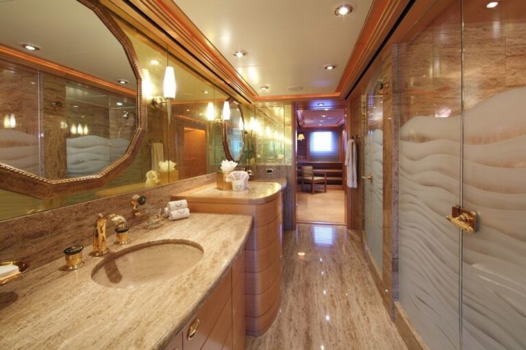 Main Master Bath On Yacht LAUREL