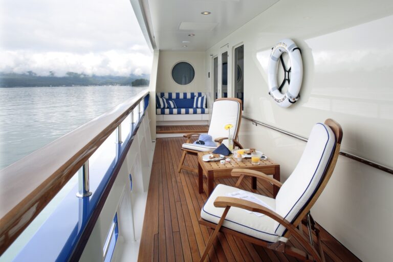 Balcony Starboard Side Viewing Fore On Yacht LAUREL