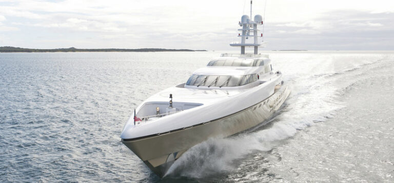 77 m Hanseatic Yacht Smeralda with interior design by Vain Interiors