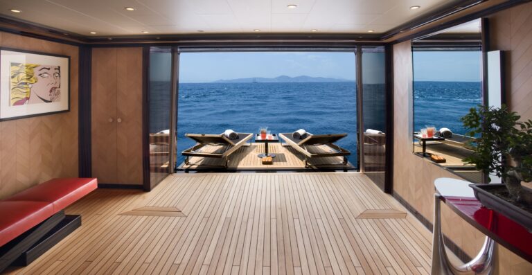 Sunshine Balcony / Terrace On Board Yacht ALFA NERO