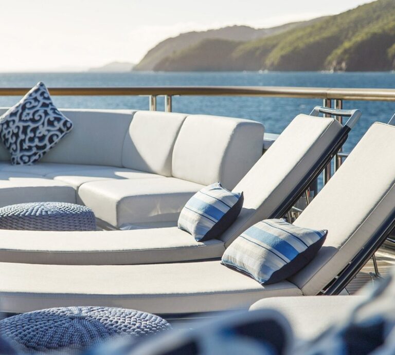 Sunshine Lounging On Yacht SOLANDGE