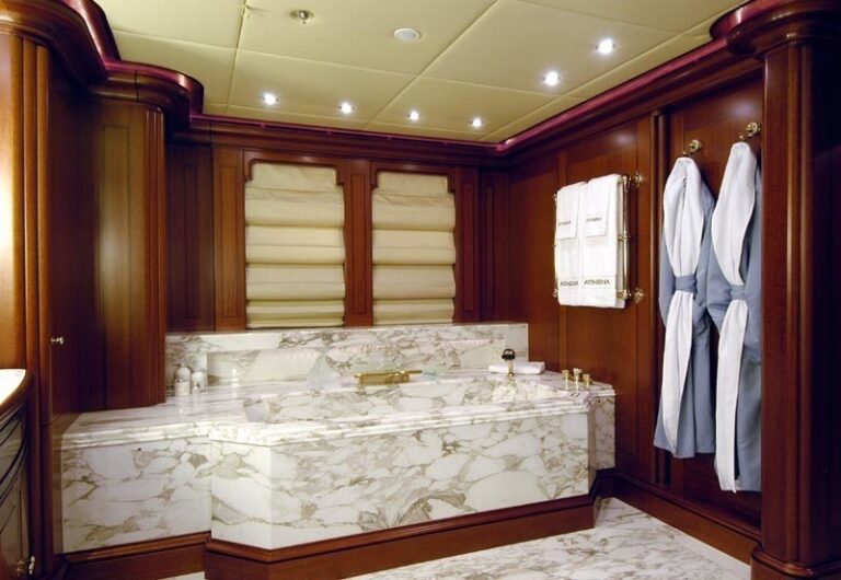 Main Master Bath Aboard Yacht ATHENA