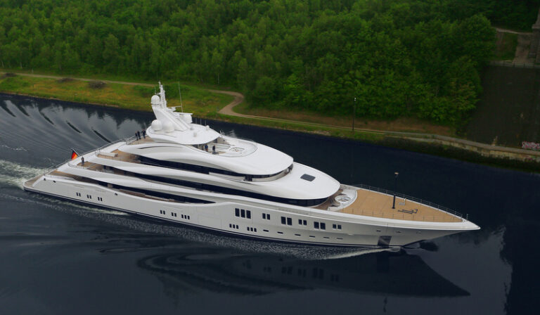 91m LURSSEN super yacht ORCHID under sea trial - Photo by Carl Groll