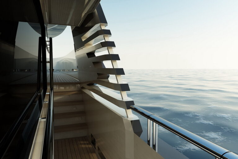 Aboard super yacht DEY 24