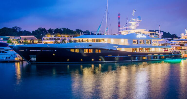 Amels 180 - In Port Evening