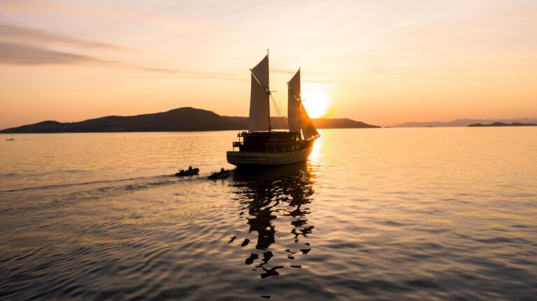 Anchored At Sunset