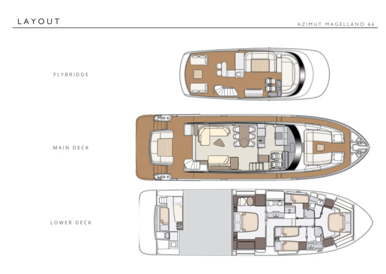 Azimut Magellano 66 BOLLINGER LAYOUT
