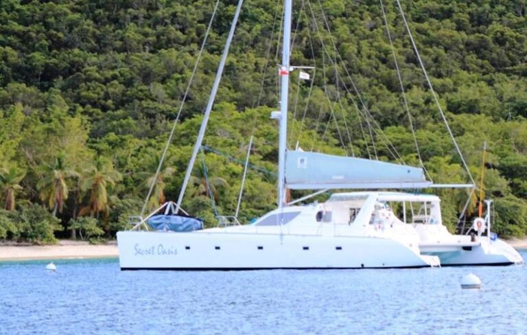 Cat SECRET OASIS -  At Anchor in the Carribean