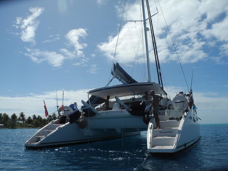 Catamaran FOLLIA -  Aft View
