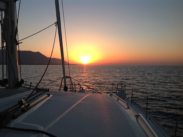 Catamaran OKEANOS - At Sunset