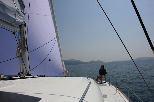 Catamaran OKEANOS - Forward View