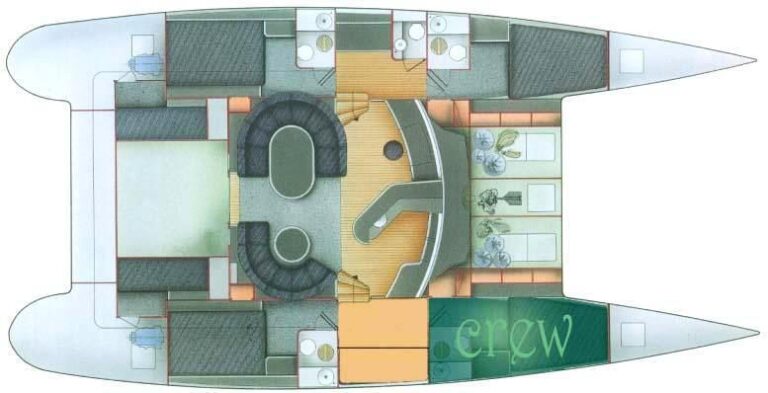 Catamaran VICTORIA - Layout