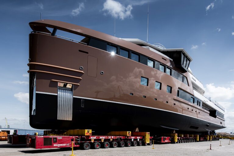 Damen Yachting SeaXplorer 77 LA DATCHA Ready For Launch At The Shipyard