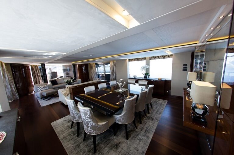 Dining Area In The Saloon Photo Princess Yachts