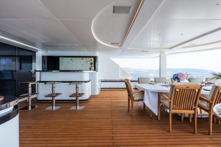 Exterior Dining With Bar Area
