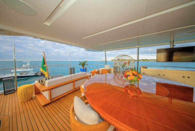 Rear Deck Relaxation Area With Sea Views