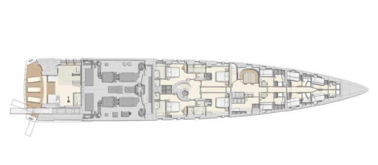 GA - Lower Deck - Photo © Heesen Yachts