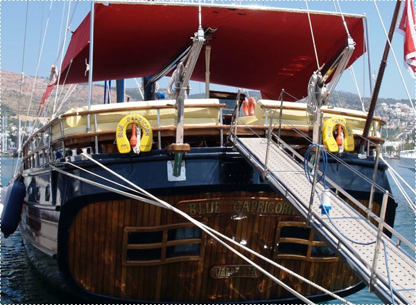 Gulet Blue Capricorn - Aft Boarding