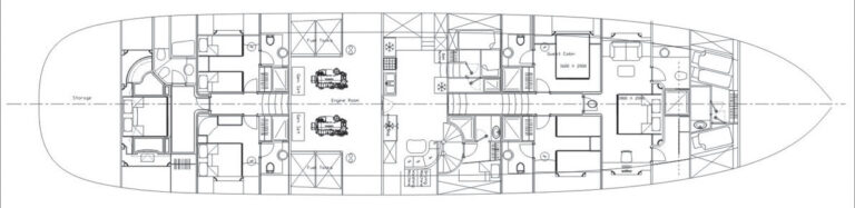 Gulet KAYA GUNERI V - Layout
