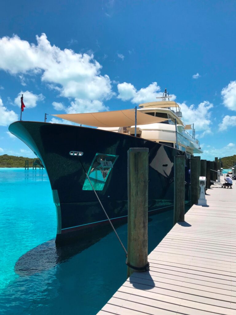 On the dock
