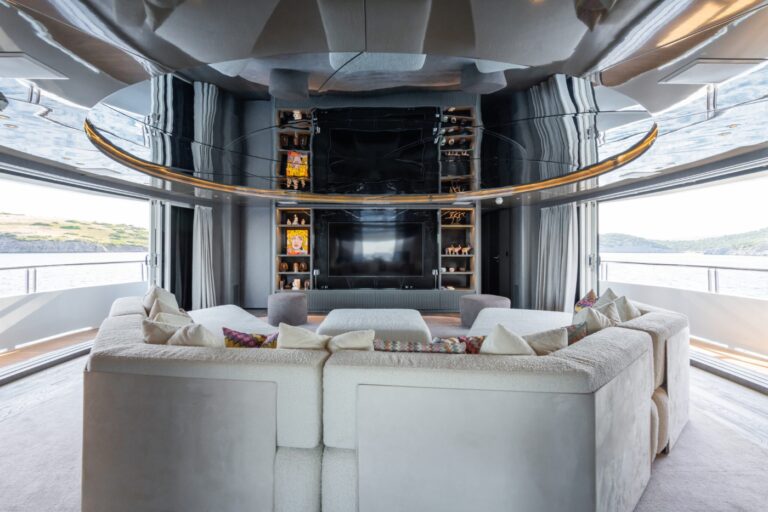Interior Entertainment & Relaxation Area With Sea Views