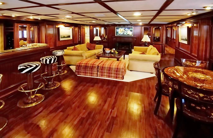 Lady K II Upper deck Saloon