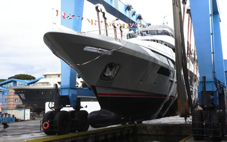 Luxury yacht BS003 by Benetti ready to hit the water