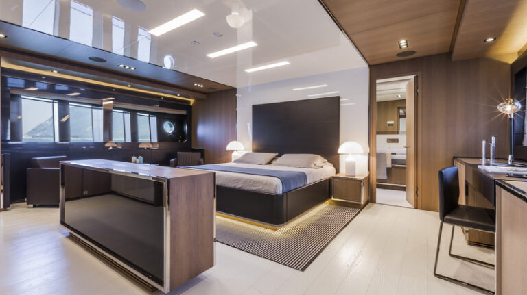 Luxury yacht Mythos - Cabin - Photo by Alberto Cocchi