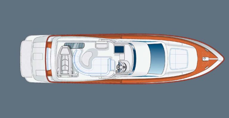 MOTOR YACHT IRIS - Sundeck layout