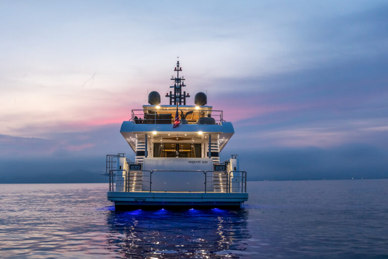 Aft View After Sunset
