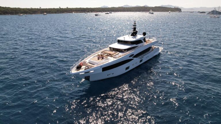 Aerial View Of The Yacht