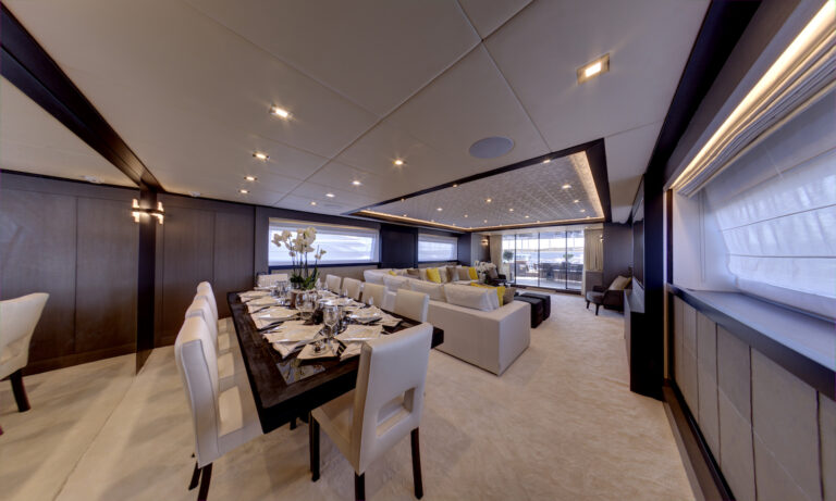 Main Saloon With Dining Area
