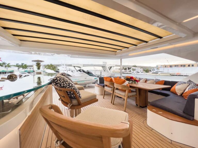 Sun deck view aft