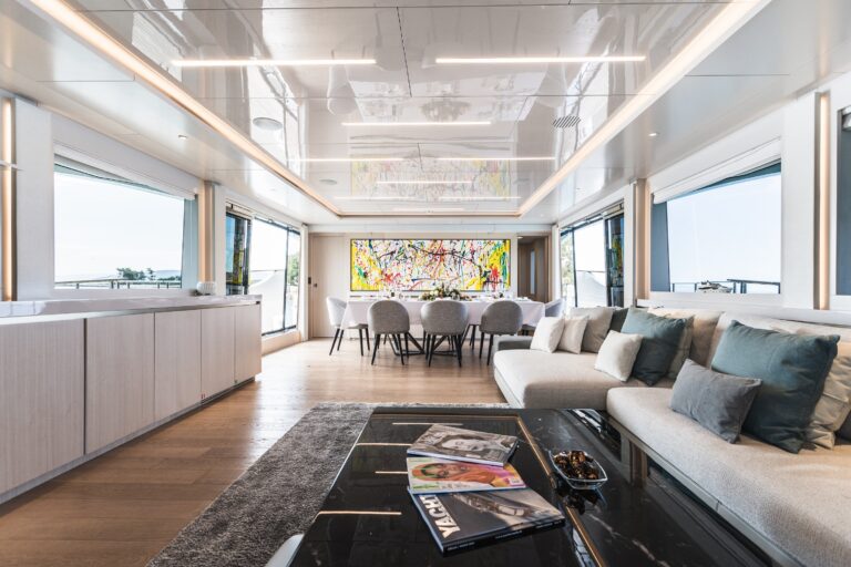 Main salon view forward