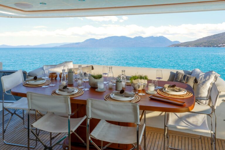 Exterior Dining Area With Sea Views