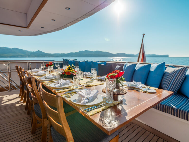 Main Deck Dinign Set Up Al Fresco